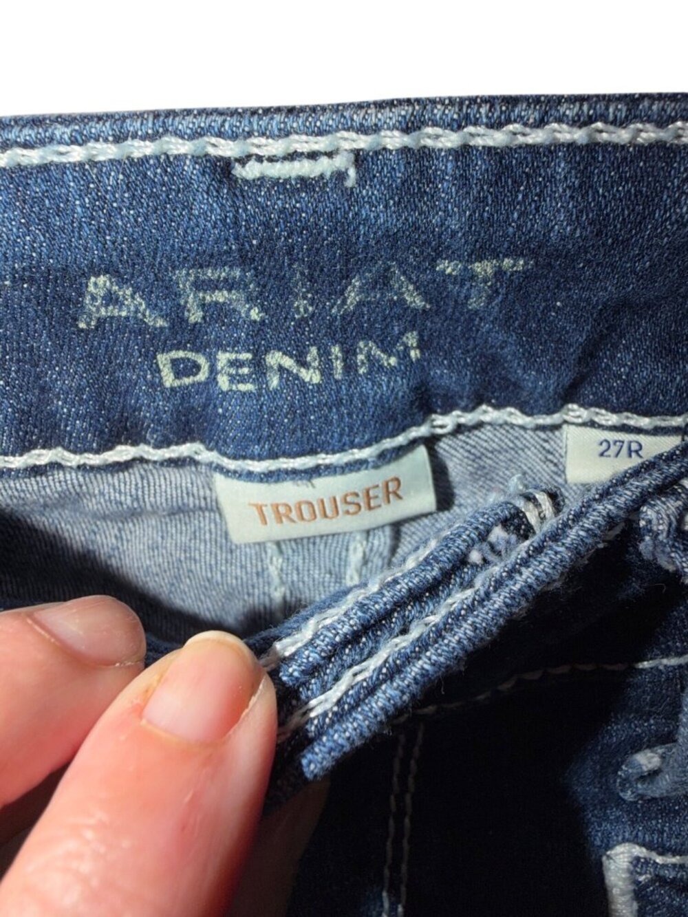 Ariat Womens Western Cowgirl Rodeo Jeans Medium Wash Size 27R Embroidered Pocket - Picture 6 of 8